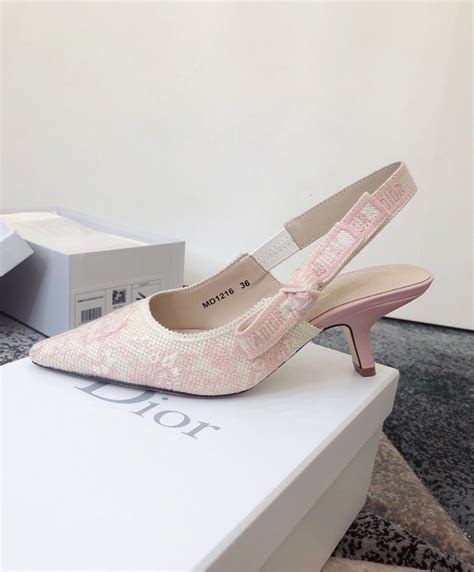 dior pink slingback|dior heels jadior.